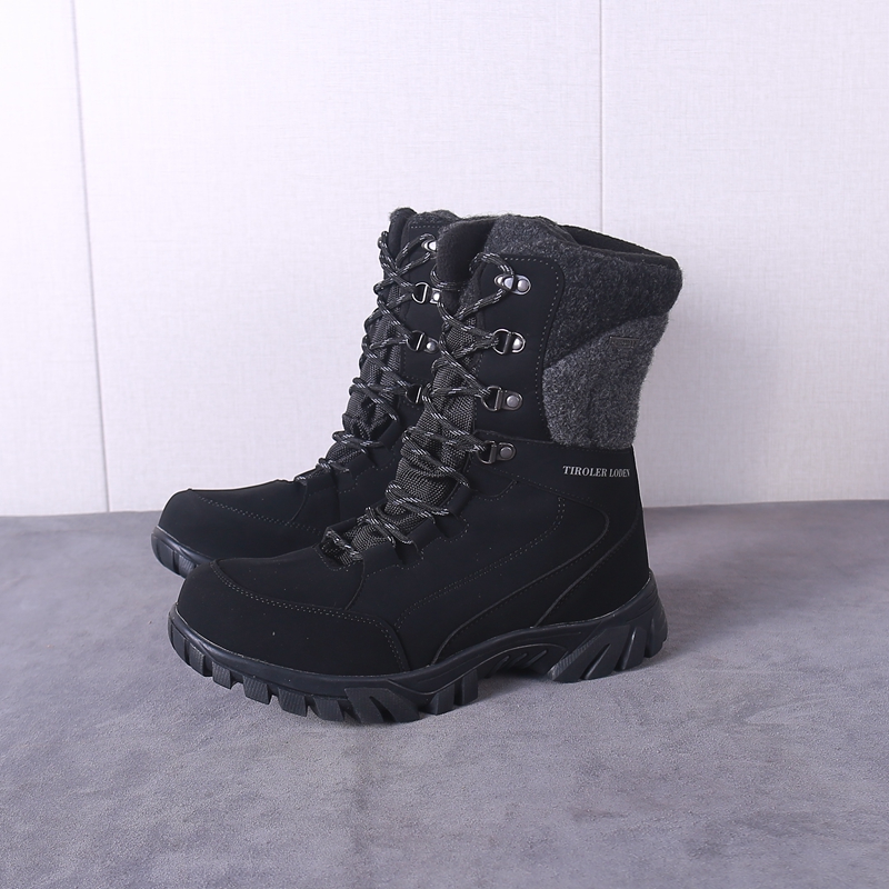 欧洲原单男女鞋冬季加绒保暖雪地靴防水防滑高帮户外登山徒步棉鞋 - 图1