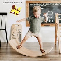 Child Stilts Board Double Balance Bending Board Smart Board Balance Wood Indoor Toys Feel Integrated Training Equipment Home
