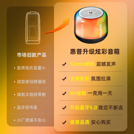 Choose me! Very nice HP Bluetooth speaker