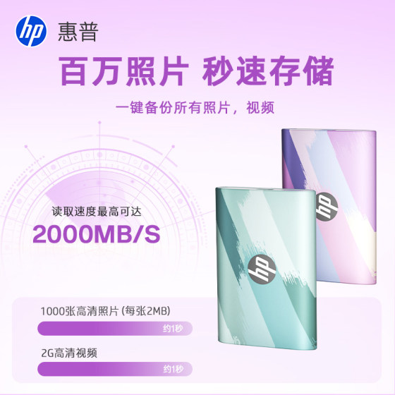 HP creative painted mobile high-speed hard drive