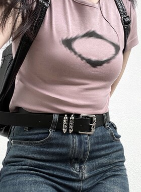 热销月亮吊坠项链 帅气百t搭多层金属吊坠项链背心链夏日百搭小众