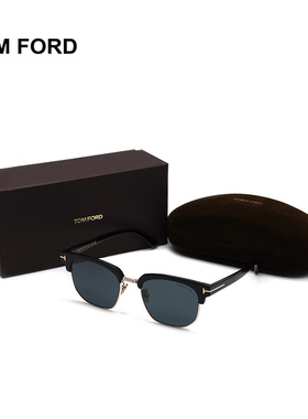 TOM FORD汤姆福特 太阳镜时尚方形眉线框遮阳眼镜墨镜男女 TF1165