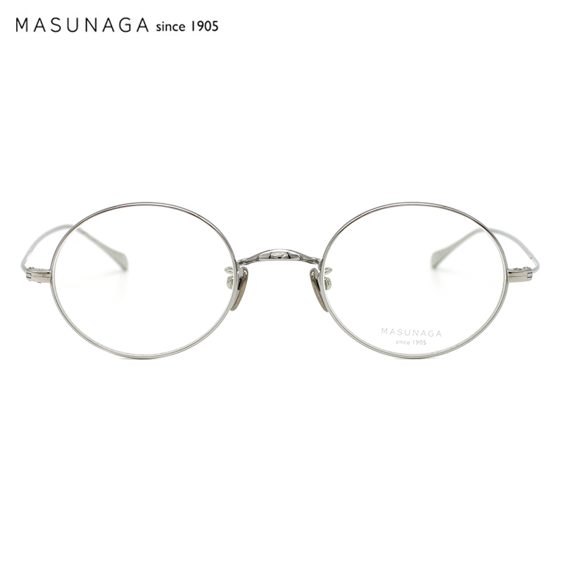 Masunaga增永眼镜 日本手工纯钛近视眼镜 小框复古眼镜 GMS 196T - 图0