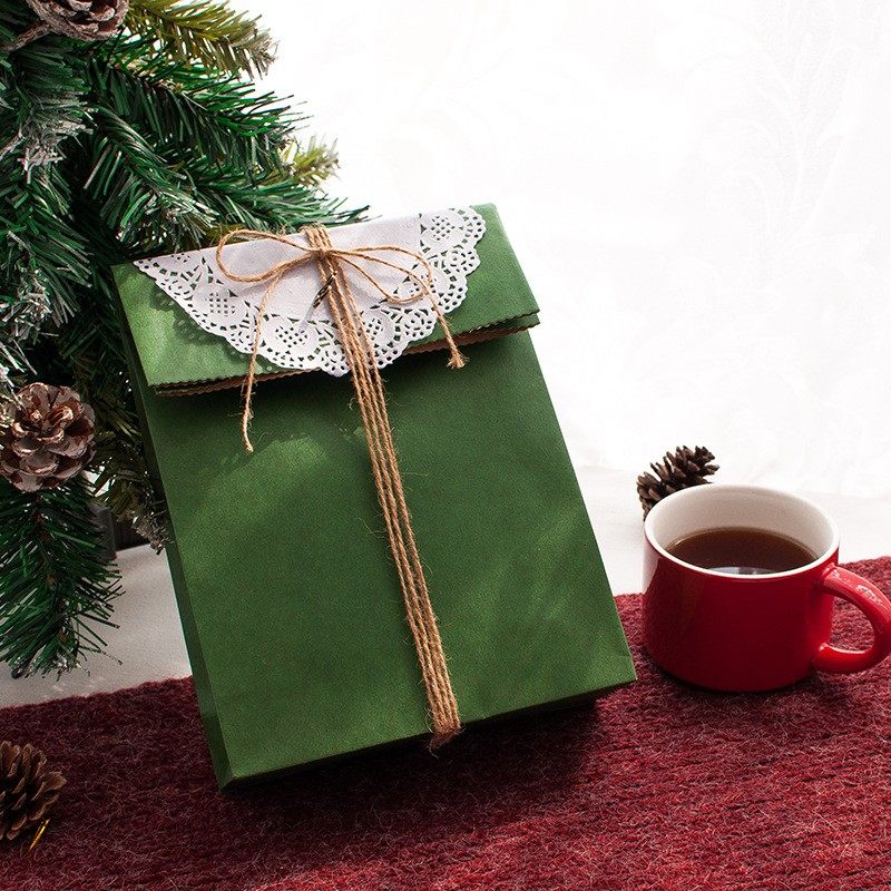 圣诞礼物包装纸袋复古红绿牛皮色环保袋糖果袋饼干西点烘焙礼品袋,淘宝优惠券,粉丝福利购,淘宝优惠卷