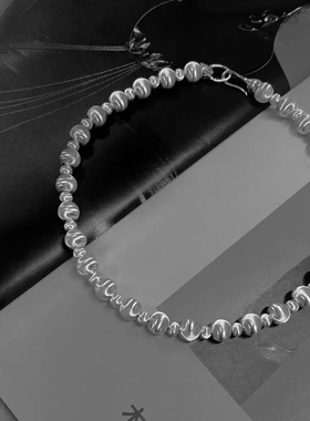 2024新品鎏光车花项链女男饰品轻奢小众时尚夏季礼物项链高级感配