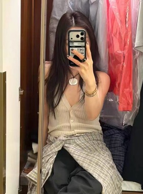 向日葵欧尼同款银色圆片吊坠项链