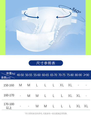 好来康成人纸尿裤 8包80片老人护理防侧漏男女产妇护理老年尿不湿 - 图0