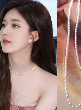 赵露思同款珍珠项链流行