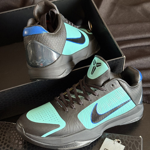 STY定制Nike Kobe5 ZK5 EYBL科比5蒂芙尼 赵睿同款耐克实战篮球鞋 - 图2