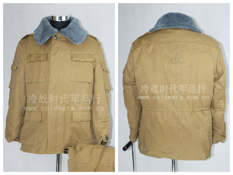 苏联原品 苏军迷M81冬季作战服套装 阿富汗卡棉服 灰毛领大衣 - 图1