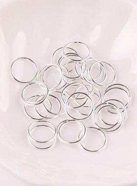 diy银色串珠手链开口圈