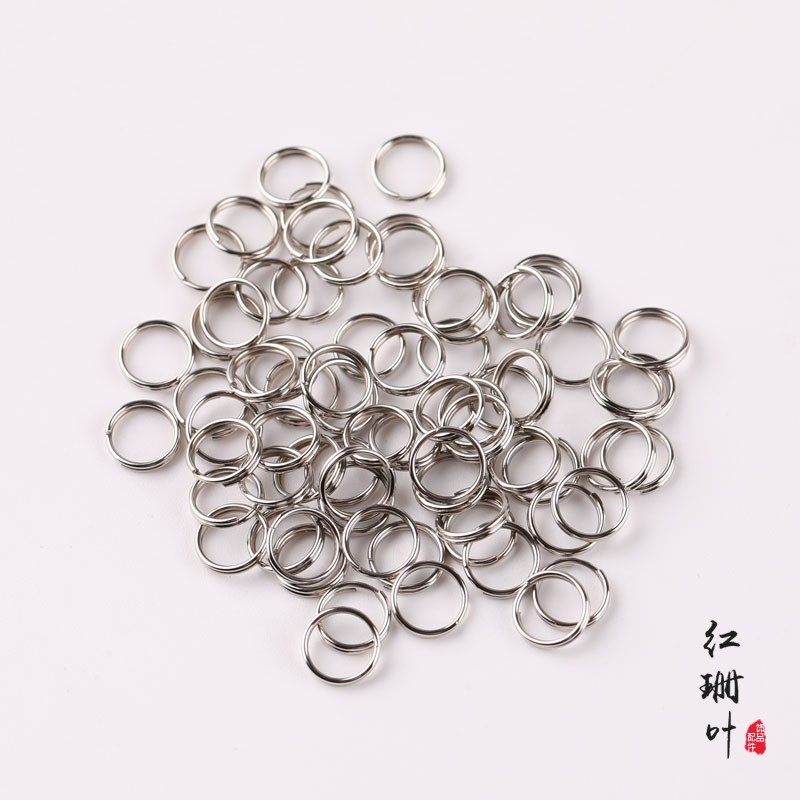 diy饰品配件手工材料双圈连接圈圆圈手链项链尾扣铁圈扣材料,淘宝优惠券,粉丝福利购,淘宝优惠卷
