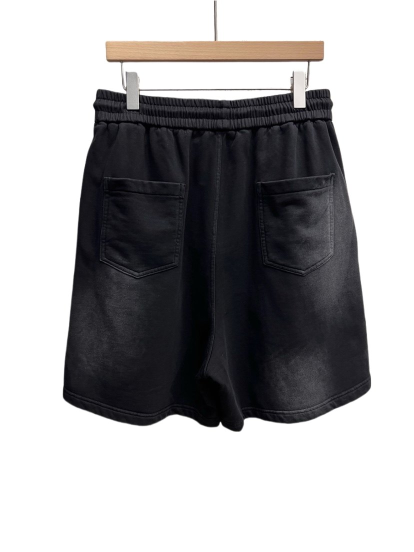 junn字母刺绣水洗做旧短裤 男士修身 潮 纯棉卫裤,淘宝优惠券,粉丝福利购,淘宝优惠卷