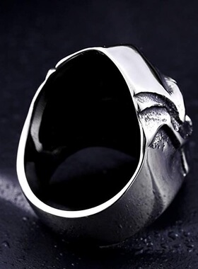 男款戒指钛钢时尚骷髅钛钢戒指