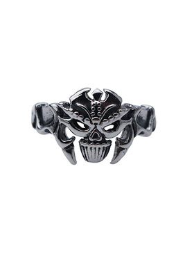 男款戒指钛钢时尚骷髅头钛钢戒指