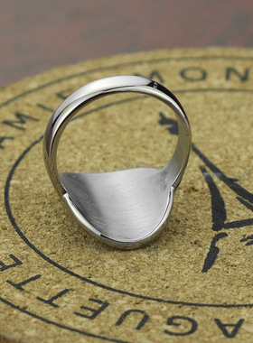 复古朋克风生命树钛钢戒指