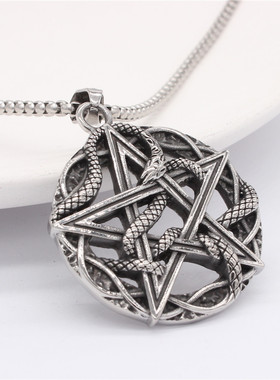 星星项链钛钢吊坠男钛钢