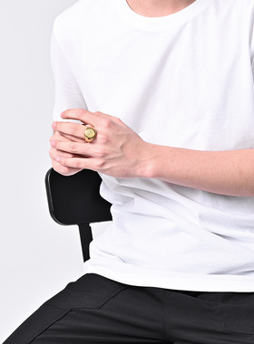 时尚钛钢戒指 精灵之星七芒星钛钢戒指 符文潮人钛钢戒指指环