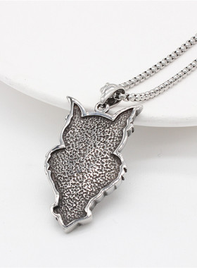 时尚钛钢项链欧美个性复古猫头鹰