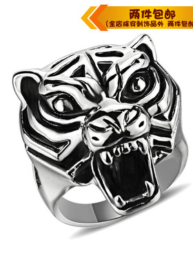 霸气风十二生肖钛钢戒指