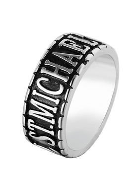 欧美风复古男士钛钢戒指