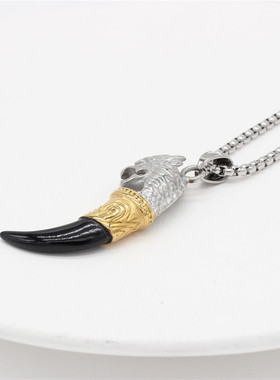 时尚钛钢项链欧美个性复古龙嘻哈