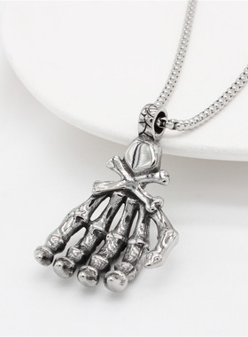 时尚钛钢项链欧美复古个性骷髅