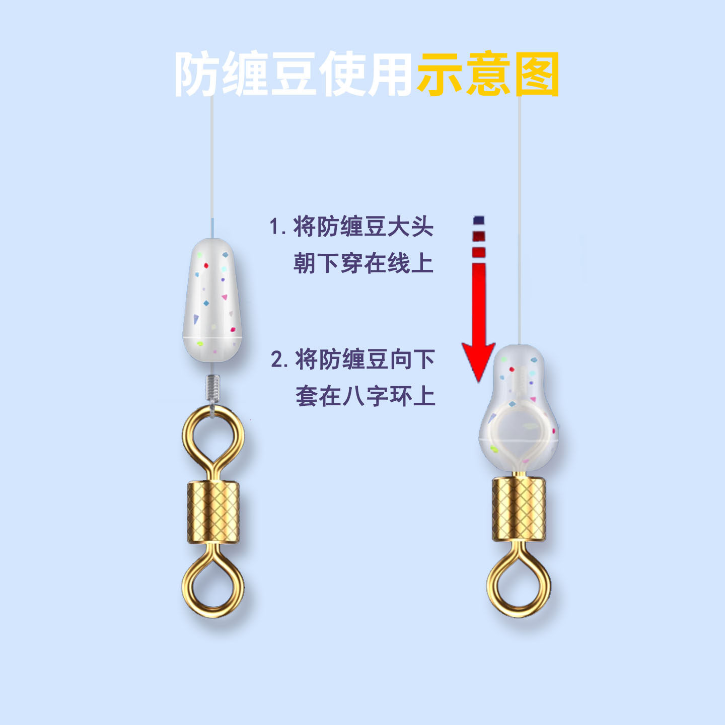 溪谷硅胶大物防缠豆八字环8字环太空豆防缠保护套钓鱼小配件散装,淘宝优惠券,粉丝福利购,淘宝优惠卷