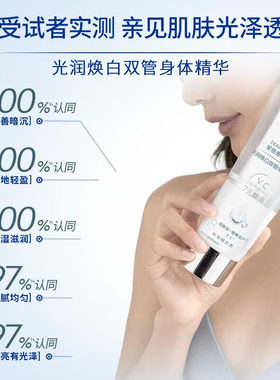 妮维雅专研光润焕白双管身体精华含烟酰胺美白身体乳
