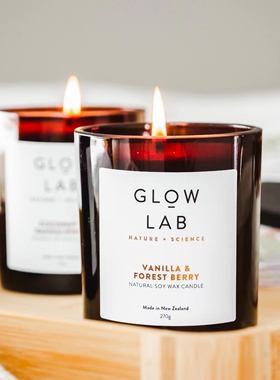 glowlab檀香椰子新西兰香薰蜡烛