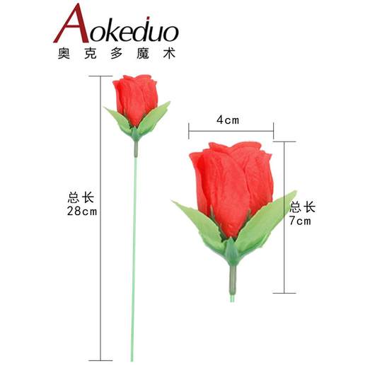 Высококачественный факел превращается в сцену с волшебной розой