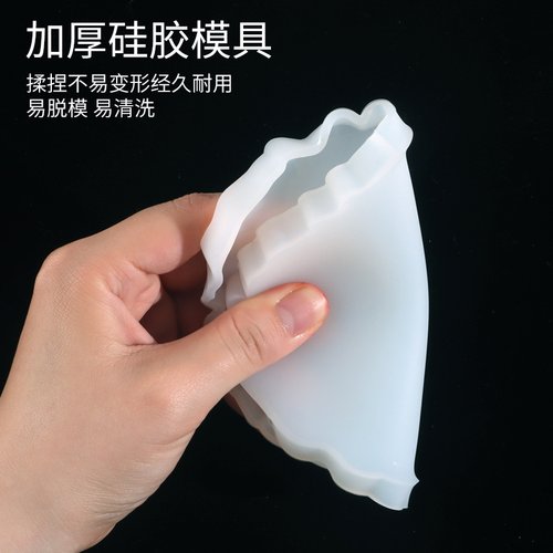 硅胶模具猫爪高透明水晶滴胶手工diy材料包干花永生花杯垫书签 - 图2