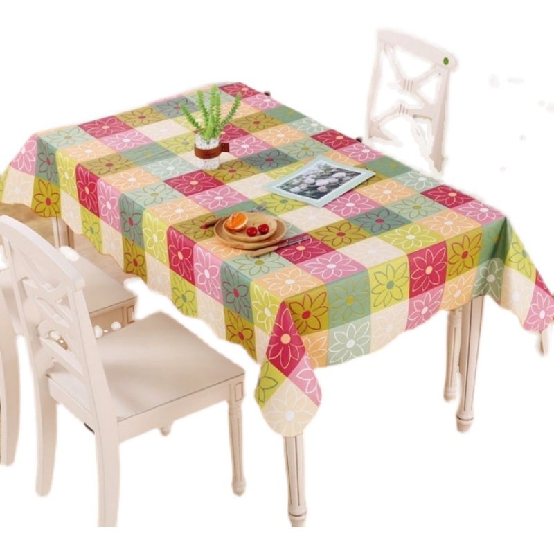 桌布茶几布塑料长方形圆形正方形防水防油免洗防烫格子田园餐桌布,淘宝优惠券,粉丝福利购,淘宝优惠卷