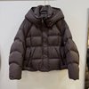 Short hooded collar 90 duck down down jacket 2025 winter new popular women's wear light fabric to keep warm and slimming