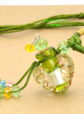 桃心透亮项链散香可以调节女琉璃