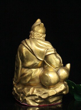 摆件客厅济公活佛黄铜保平安中式