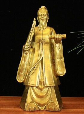 黄铜保平安中式客厅姜太公姜子牙