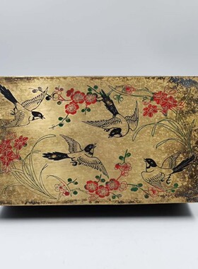 仿古风珠宝盒喜上眉梢装饰摆件