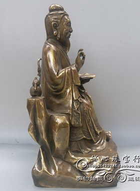 复古纯铜名医孙思邈神像工艺品