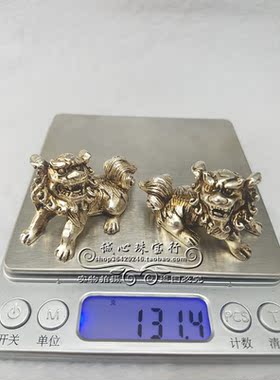 小摆件办公区狮子诚心珠宝行藏银