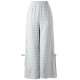 ກາງເກງຂາກວ້າງສີຟ້າ plaid ຫວານສໍາລັບແມ່ຍິງພາກຮຽນ spring ກາງເກງບາດເຈັບ