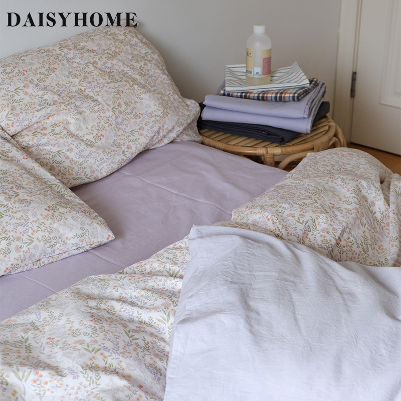 DAISYHOME【花季】全棉治愈系碎花四件套小清新韩式北欧ins风床单 - 图0