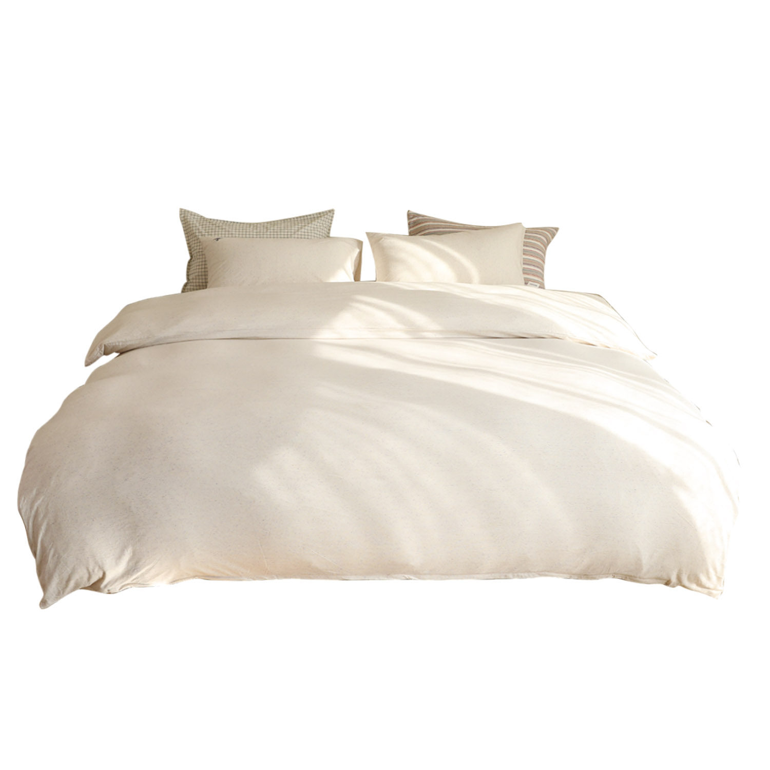 DAISYHOME色织彩棉纱针织棉100全棉亲肤母婴级裸睡四件套简约床品,淘宝优惠券,粉丝福利购,淘宝优惠卷