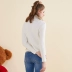Métbonwe chính thức cửa hàng trực tuyến của phụ nữ 2018 mùa đông mới giản dị chạm đáy áo len dệt kim cổ cao - Áo len