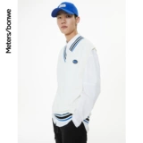 Мужской модный осенний ретро свитер без рукавов, оверсайз, V-образный вырез