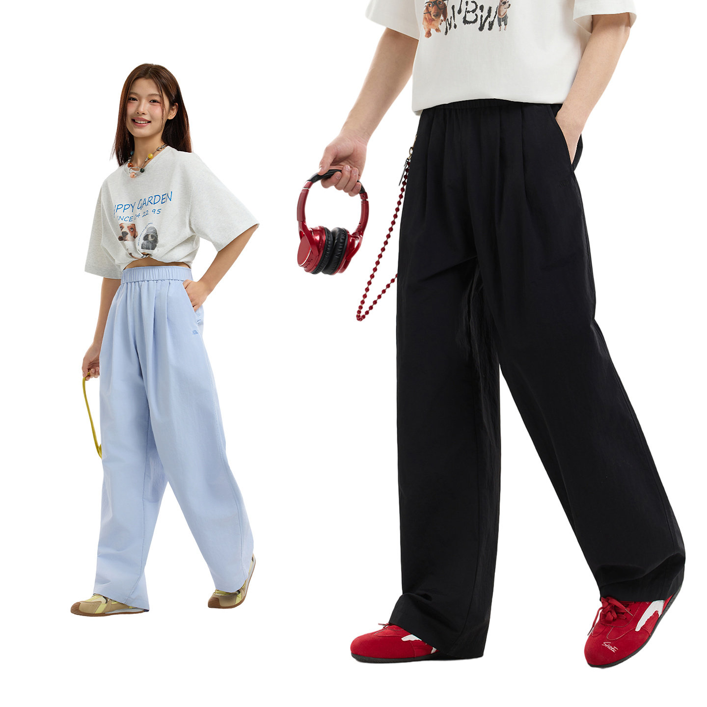 美特斯邦威休闲裤男女同款2026夏新款