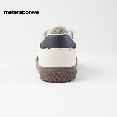 美特斯邦威休闲板鞋男女同款秋季新款时尚百搭舒适复古平底德训鞋 - 图2