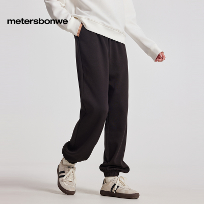 美特斯邦威宽松高腰时尚女士长裤