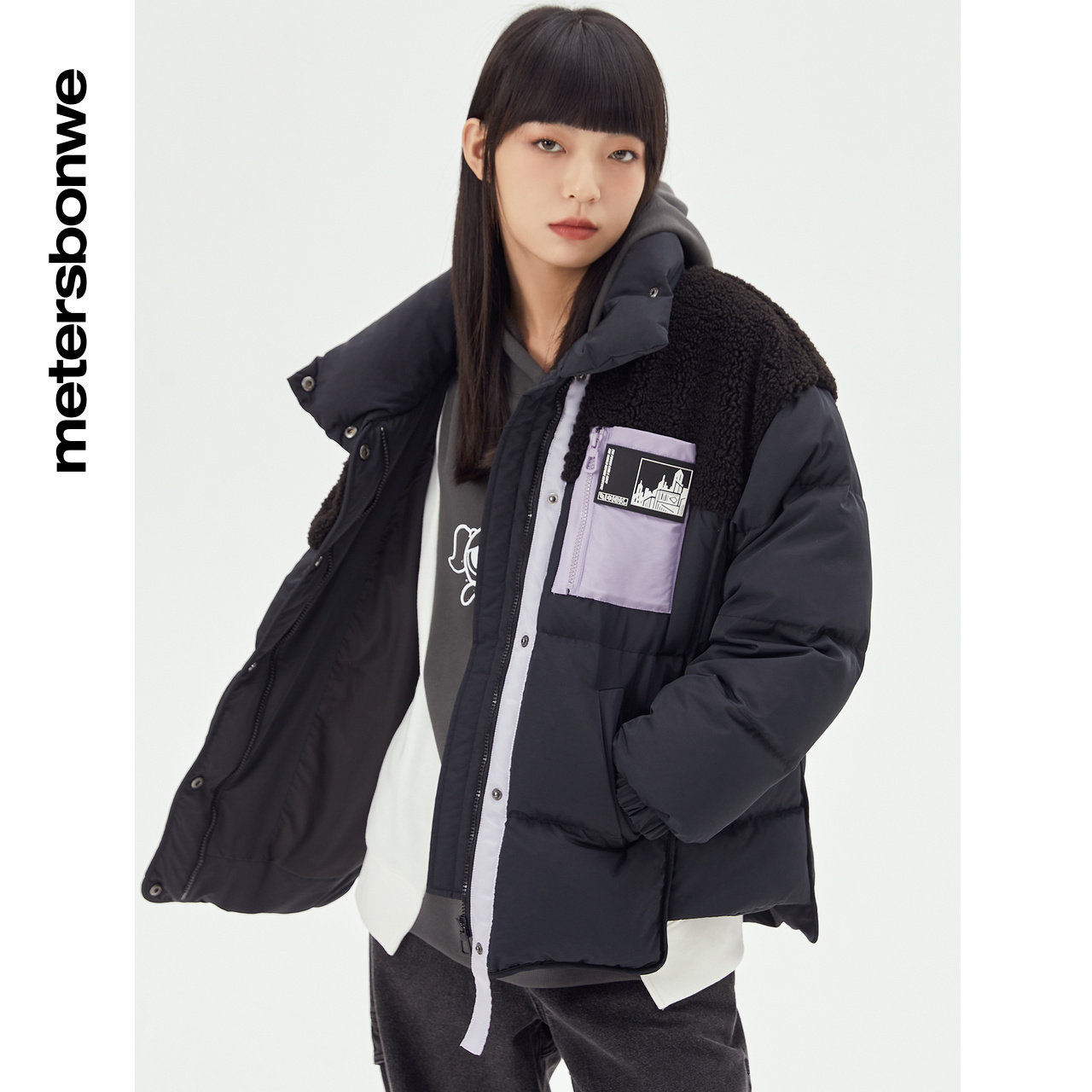 美特斯邦威立领2021冬季新款羽绒服 美特斯邦威网店羽绒服