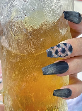 玻璃之城｜JOCo Fashion手工甲片定制Nail小红书玻璃花纹穿戴甲